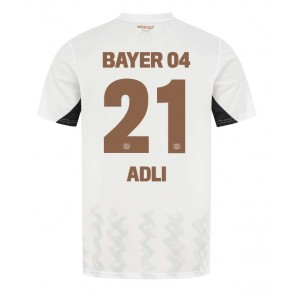 Billiga Bayer Leverkusen Amine Adli #21 Bortatröja 2024-25 Kortärmad